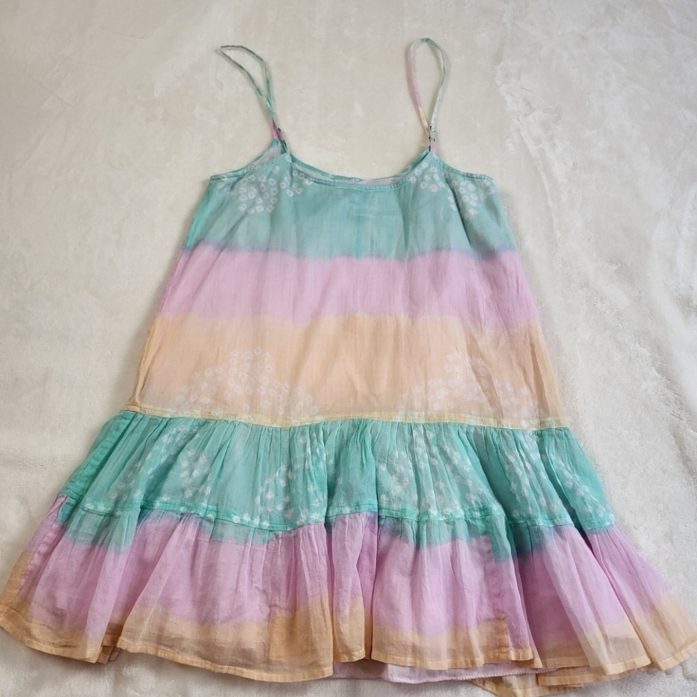 Juliet Dunn Pastel Striped Mini Dress - Picture 3 of 9